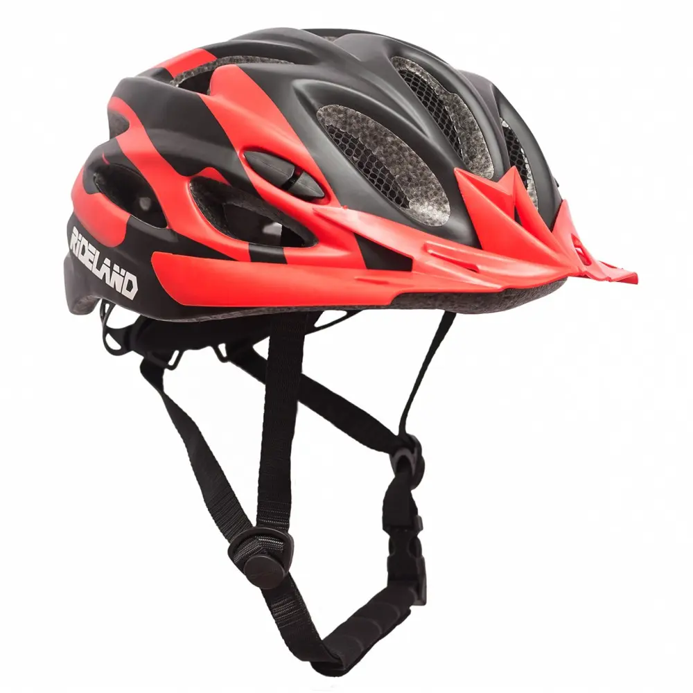 Casco de Bicicleta RIDELAND Fungo MTB Black Red S/M y M/L — miniatura 4